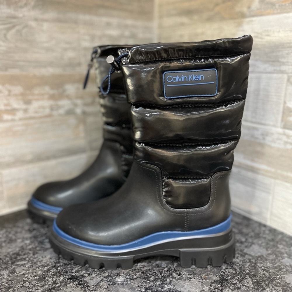 Calvin Klein black winter boots